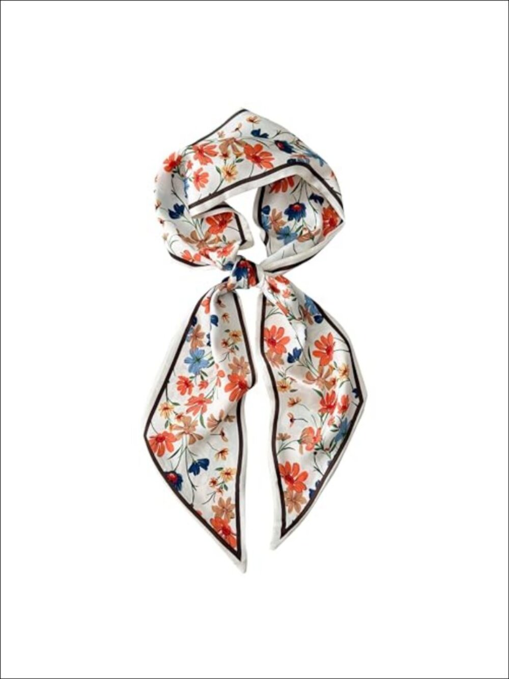 Polyester Hair Scarf 55x5.5 Skinny Purse & Neck Scarf